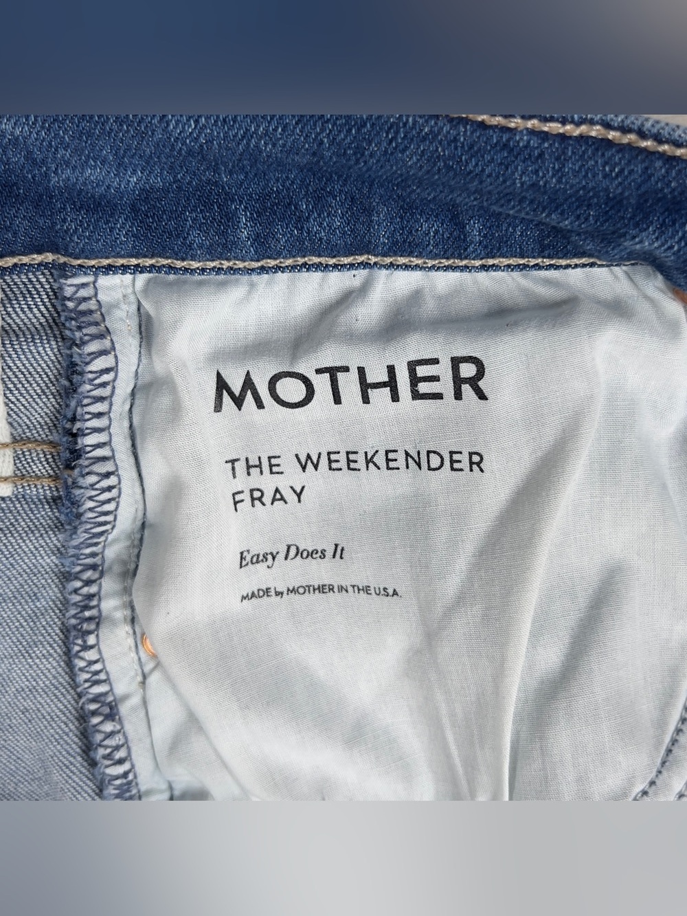 Mother The Weekender Fray Mid-Rise Flare Jeans Women's Size 29 Easy Does It - Picture 4 of 14